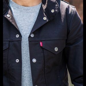 Levi’s Mens Hooded Commuter Canvas Trucker Jacket